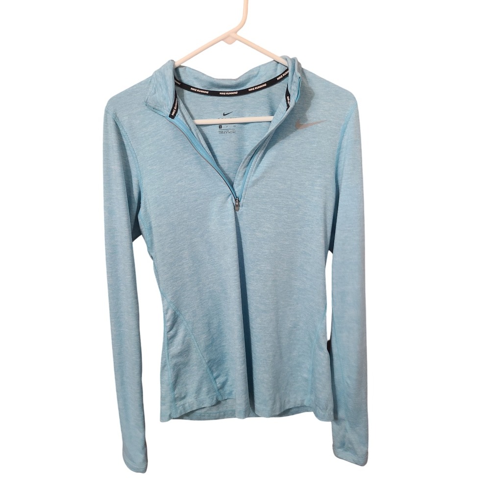 Nike Dri Fit Element Women's Size Small 1/2 Half Zip Running Top Reflective